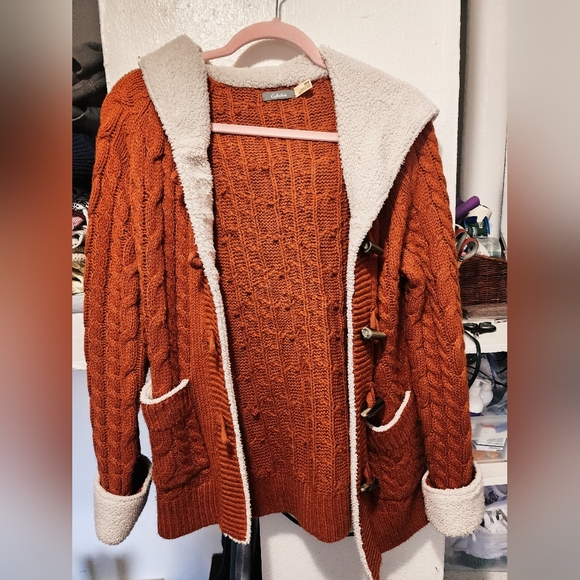 Cabela's Sweaters - "CABELAS" WOMEN'S CABIN CARDI - PUMPKIN